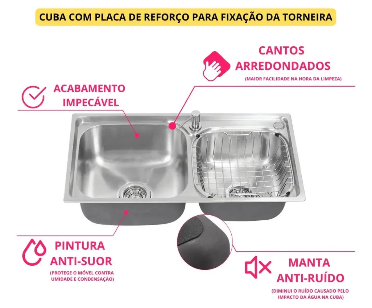 Cuba inox dupla