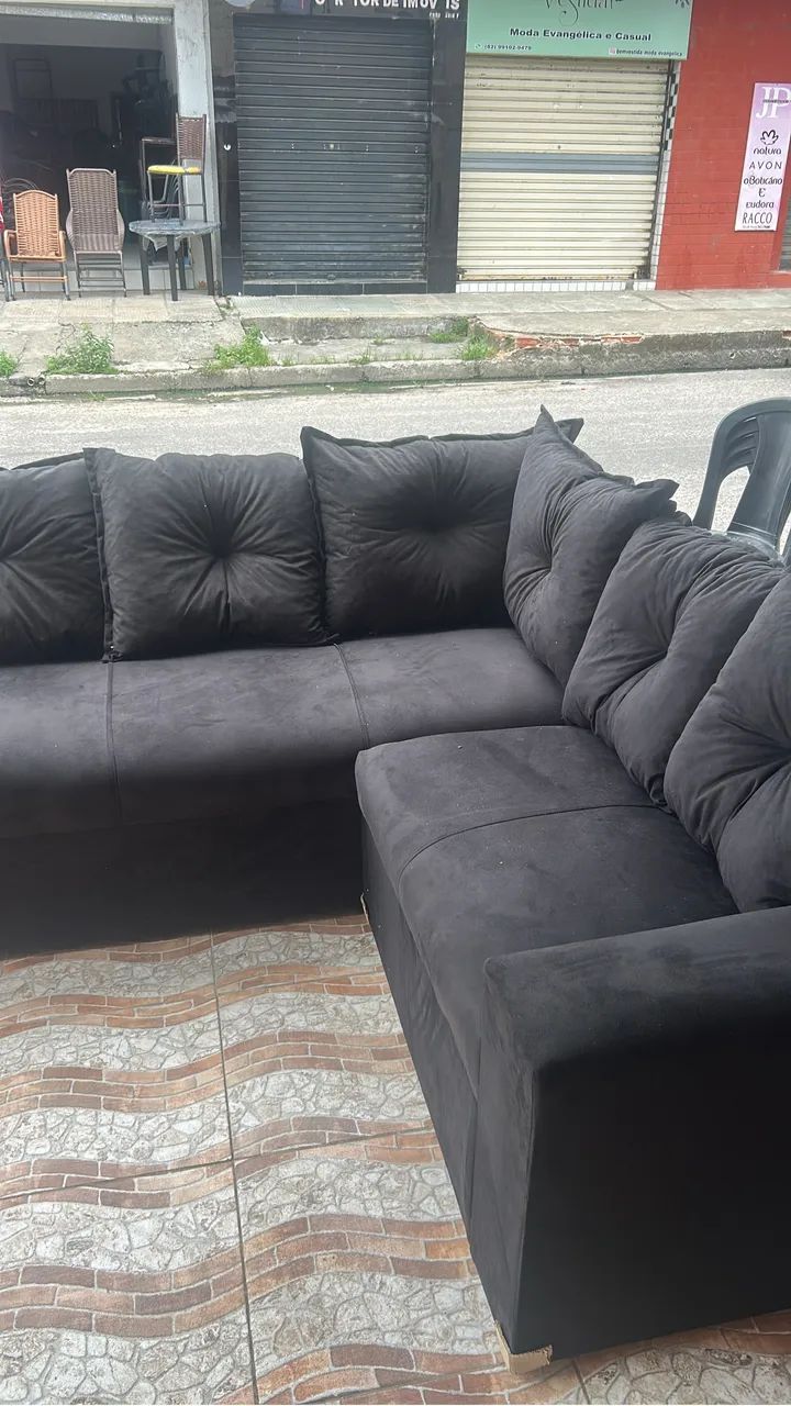 Sofá com almofada 