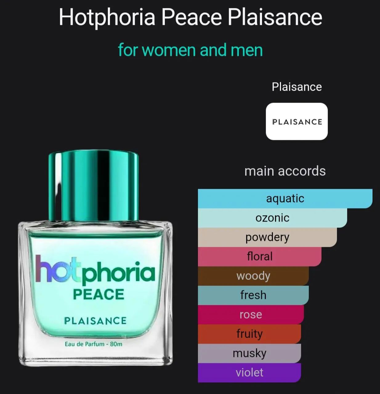 Perfume Hotphoria Peace da Plaisance  - Foto 5