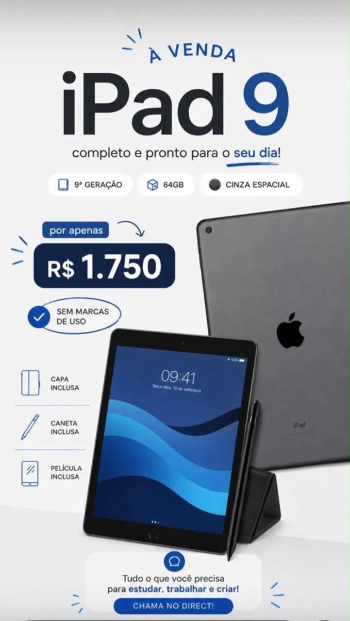 iPad 9 Geração 64GB Apple - Foto 2