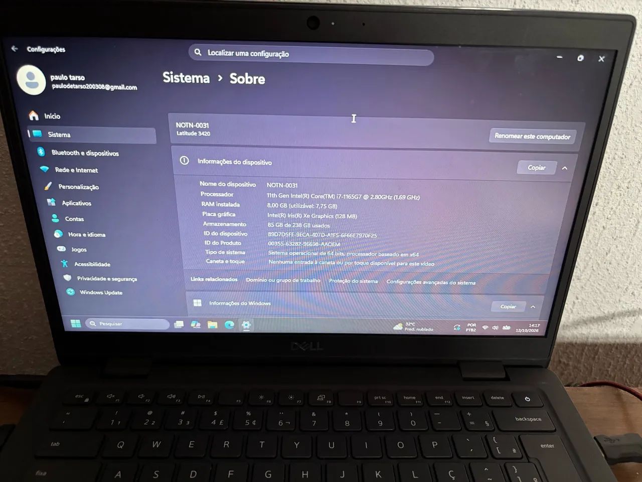 Vendo: Notebook Dell i7 8ram  - Foto 2
