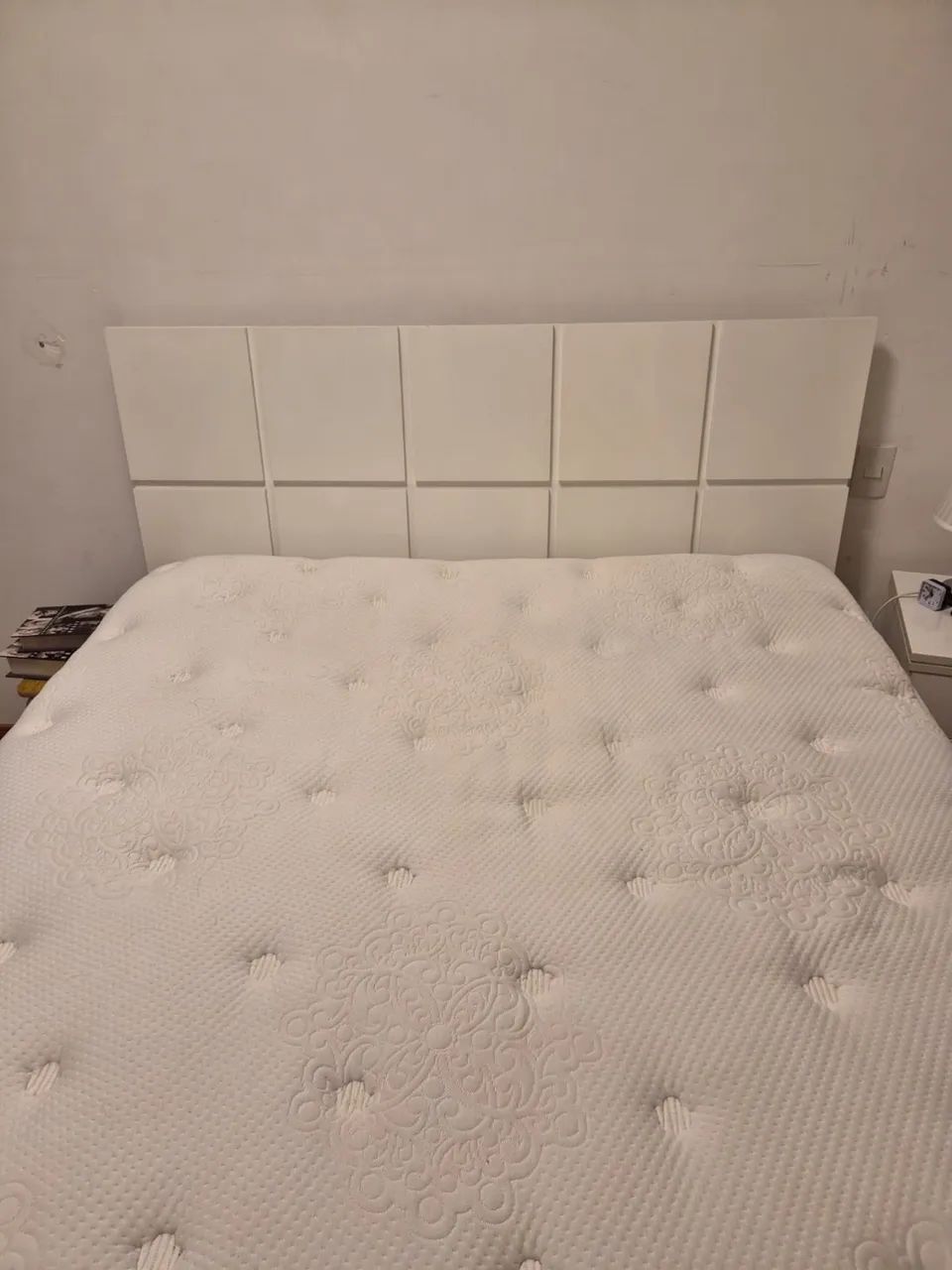 Colchão queen size com cama - Foto 2
