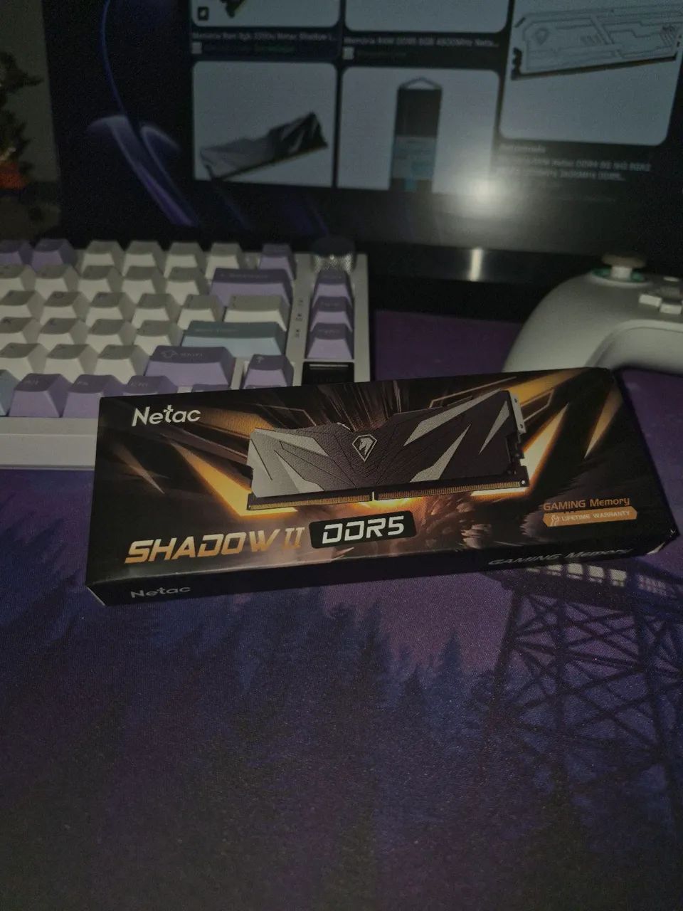 MEMÓRIA RAM DDR5 8GB NETAC SHADOW II