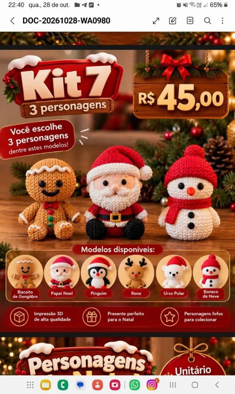 Impressões 3d natalinas - Foto 4