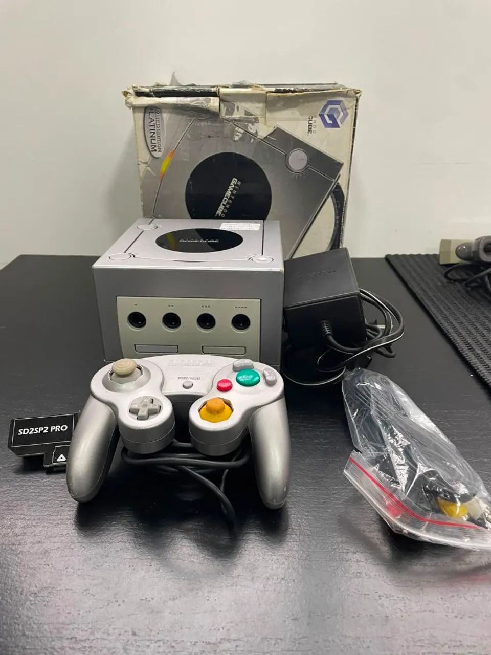Game cube prata com pico boot 