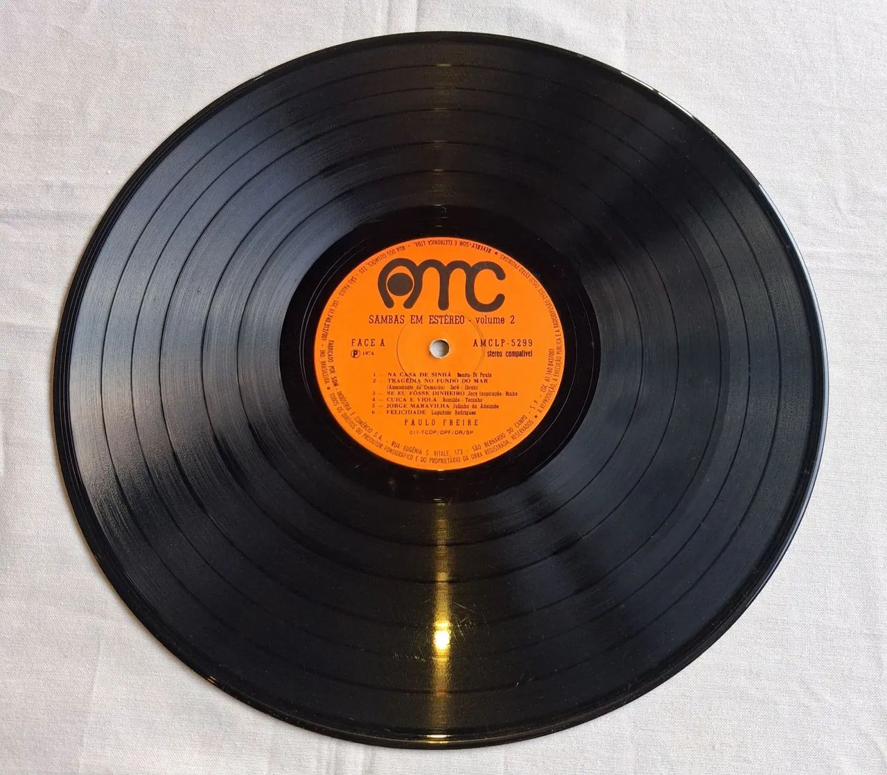 Disco de Vinil LP - SAMBAS EM ESTÉREO VOL. 2 - PAULO FREIRE - Foto 3