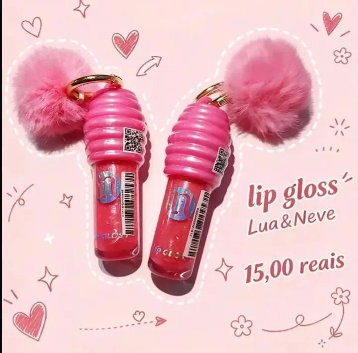 Gloss Rosa Chaveiro 