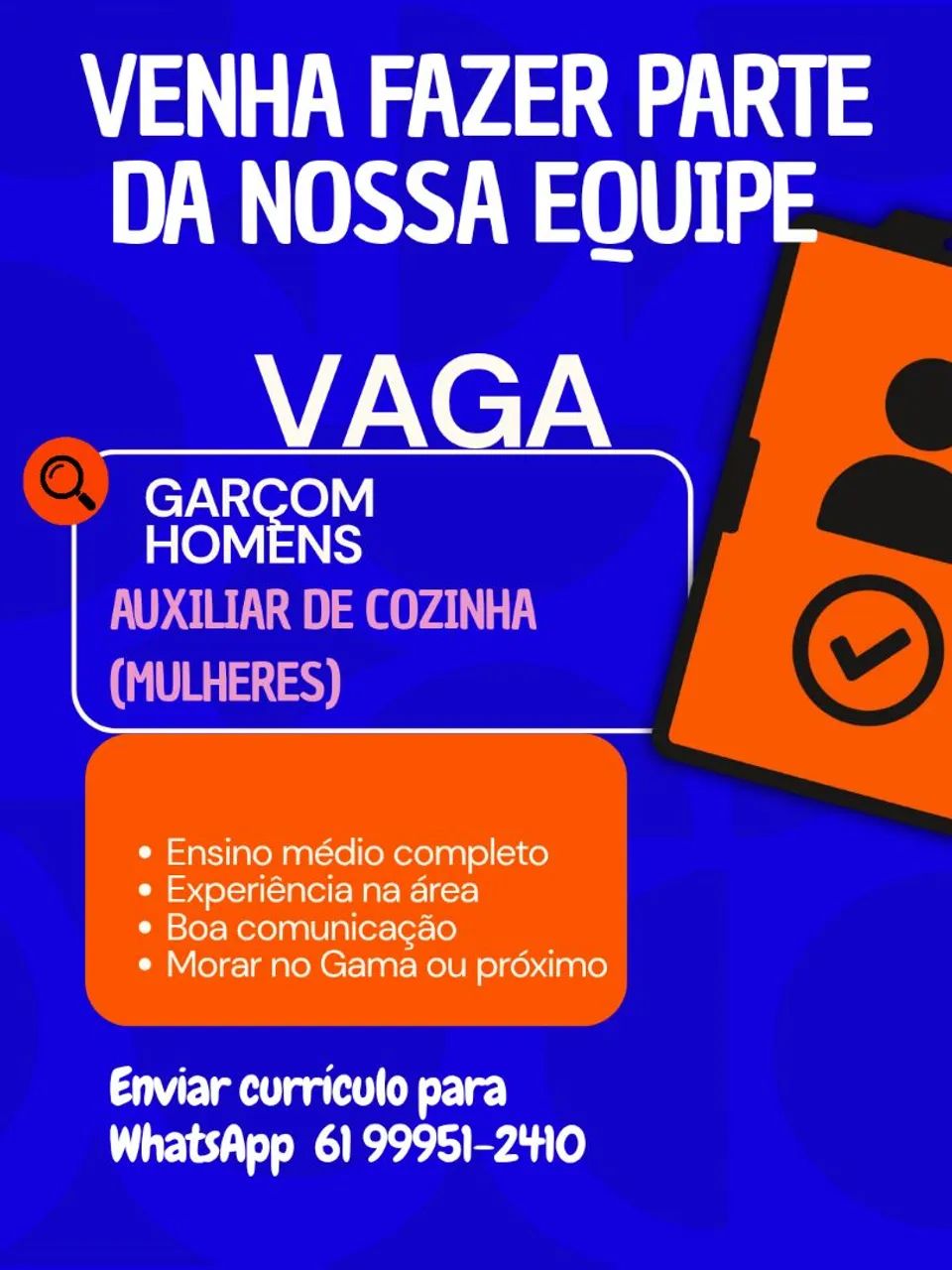 Trabalho no Gama 