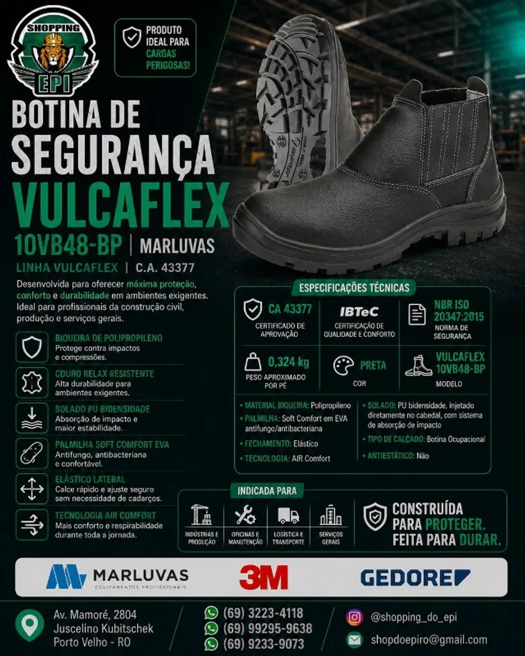 Botina de Segurança Marluvas Vulcaflex