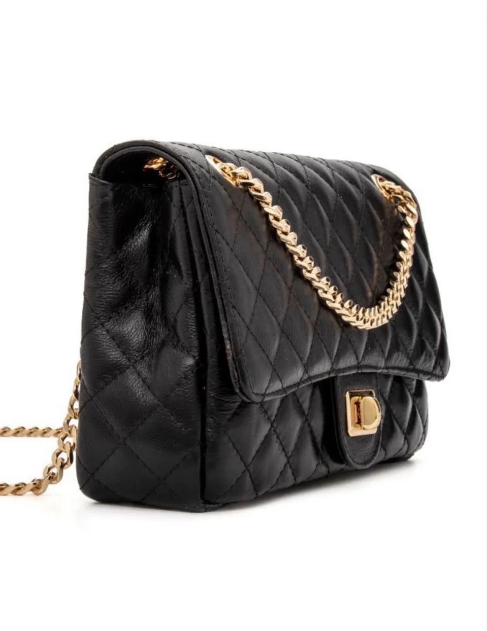 Bolsa em couro legítimo, modelo matelassê confeccionada a mão  - Foto 5