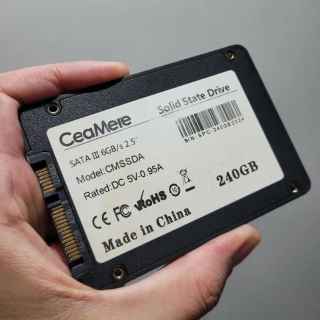 SSD Ceamere 240GB 3D NAND Sata3 com Leitura de 450Mb/s e Gravação de 350Mb/s - Foto 2