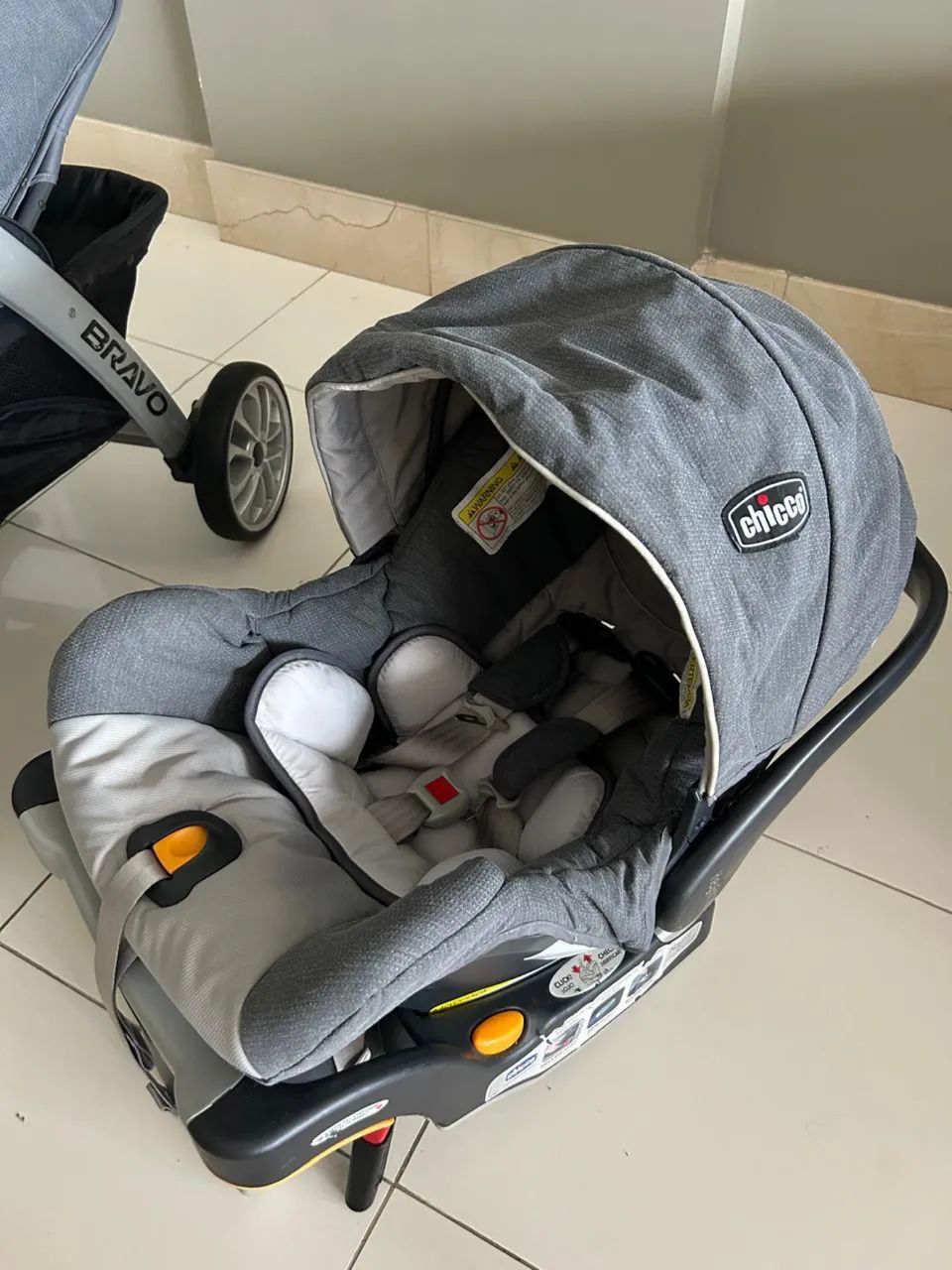 Carrinho de bebê 3 em 1 CHICCO BRAVO - Foto 2