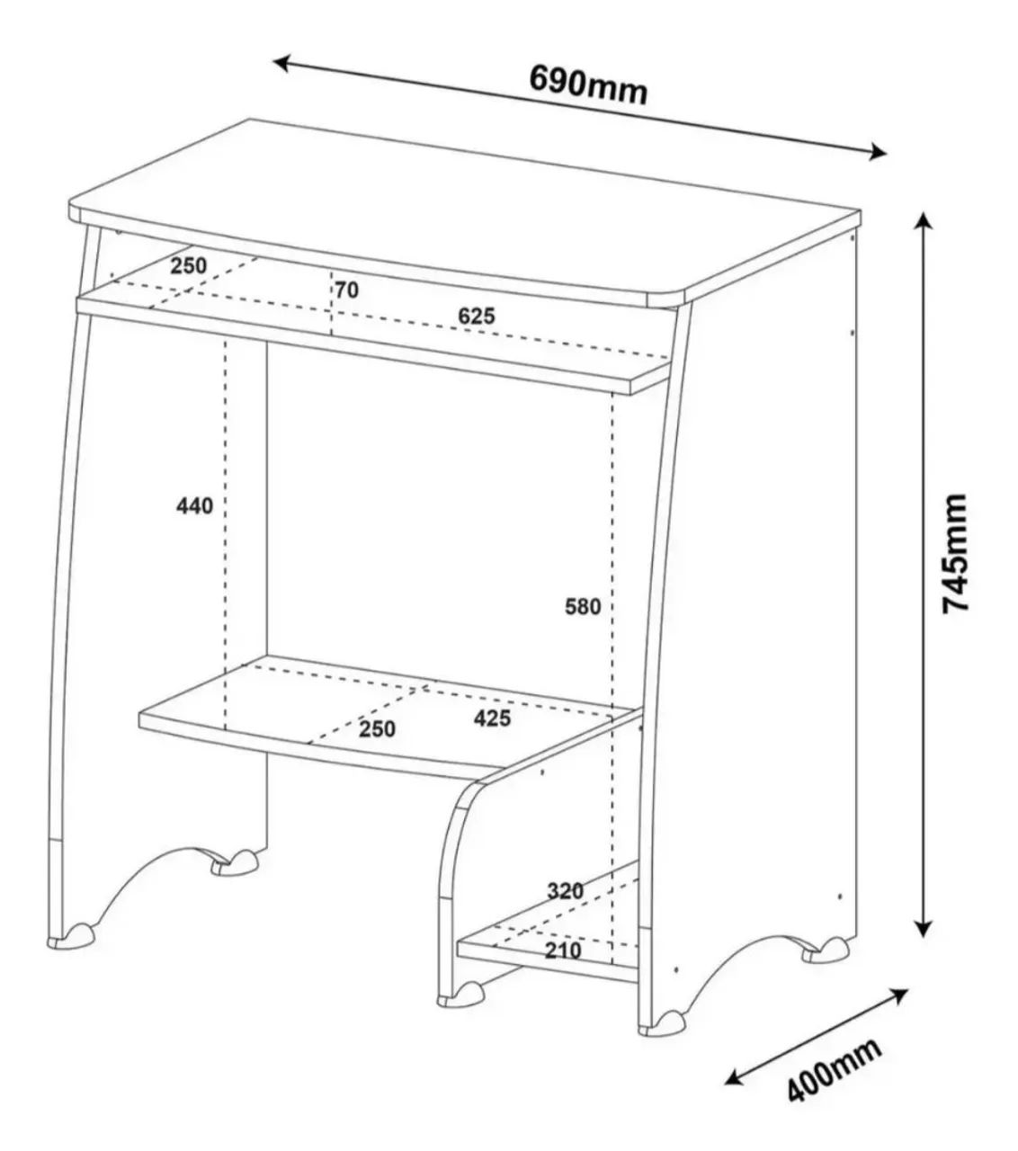 Mesa de computador  - Foto 2