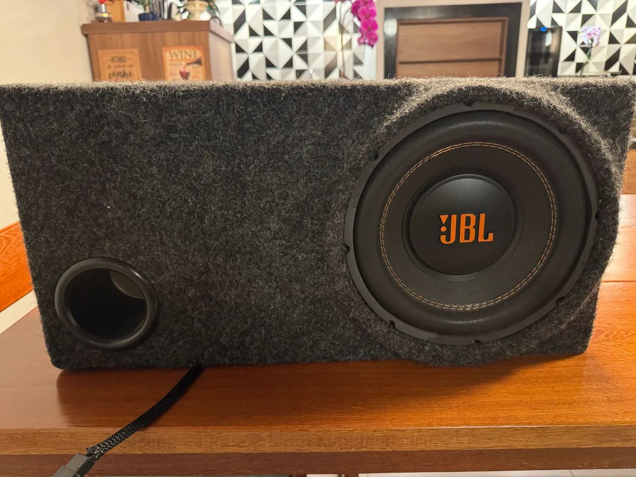 SUBWOOFER 10 JBL - Caixa Madeira