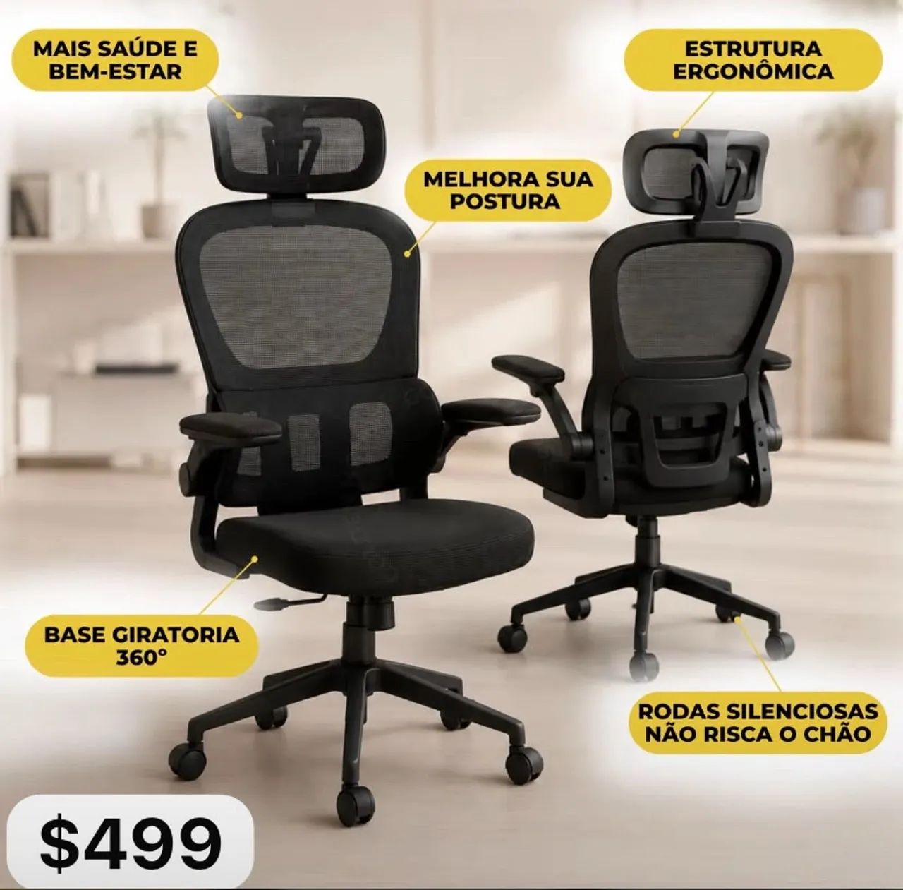 Cadeira presidente nova  - Foto 4