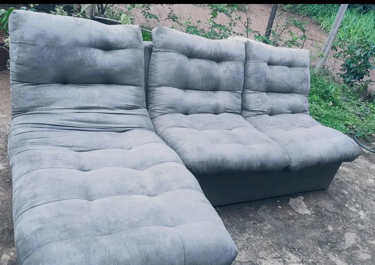 Sofá modular com chaise 