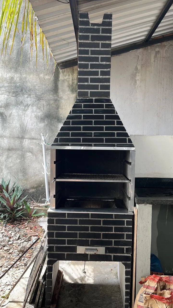 Churrasqueira / mármore e fogão cook top - Foto 3