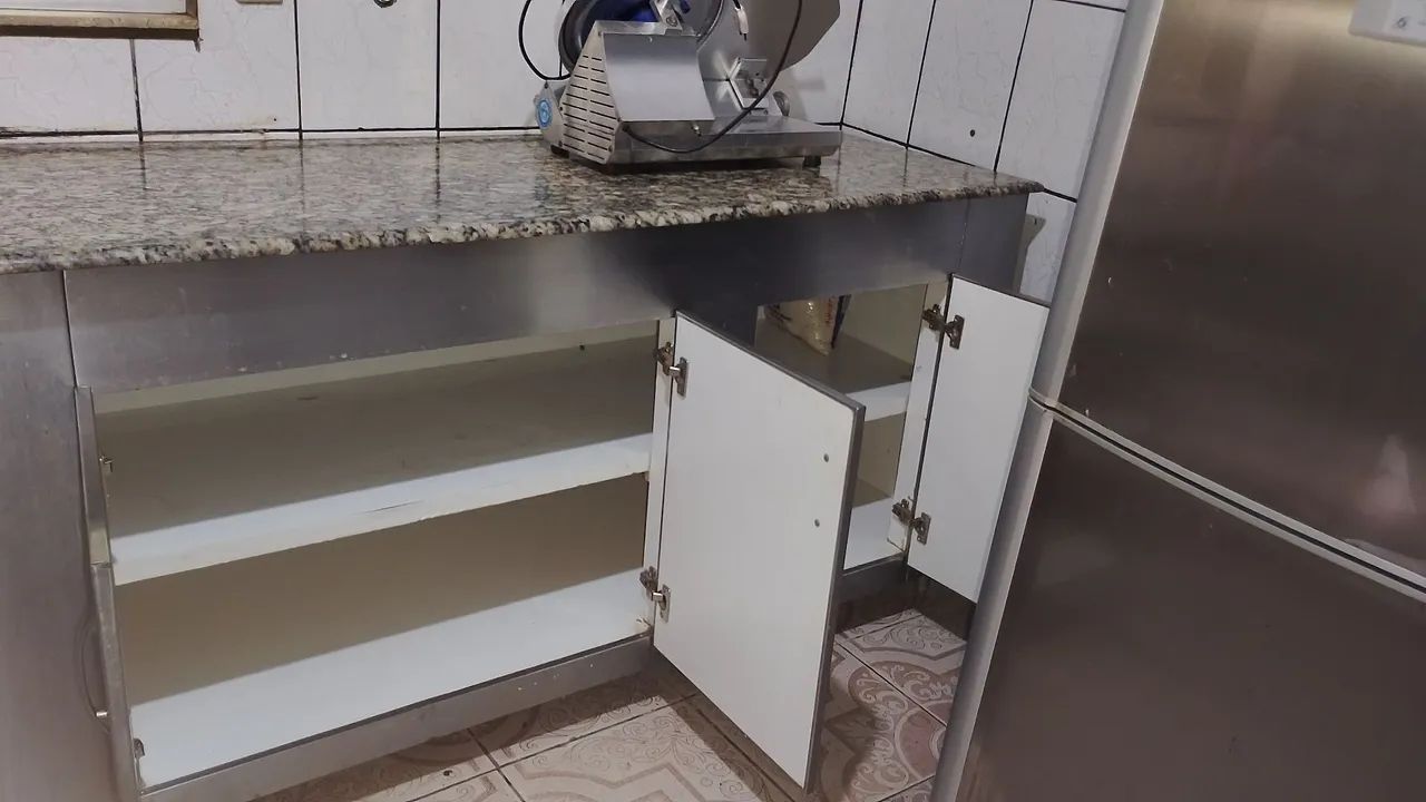 Balcão de cozinha inox  - Foto 3