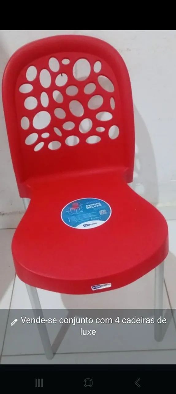 Vendo kit 4 cadeiras de deluxe