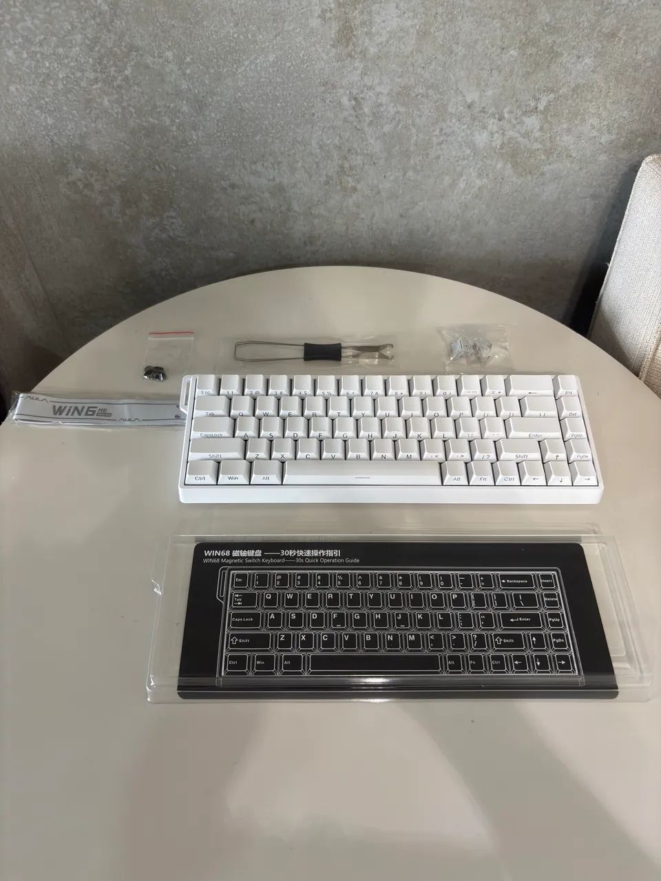 AULA WIN 68HE Branco com Layard - Teclado Magnético  - Foto 2