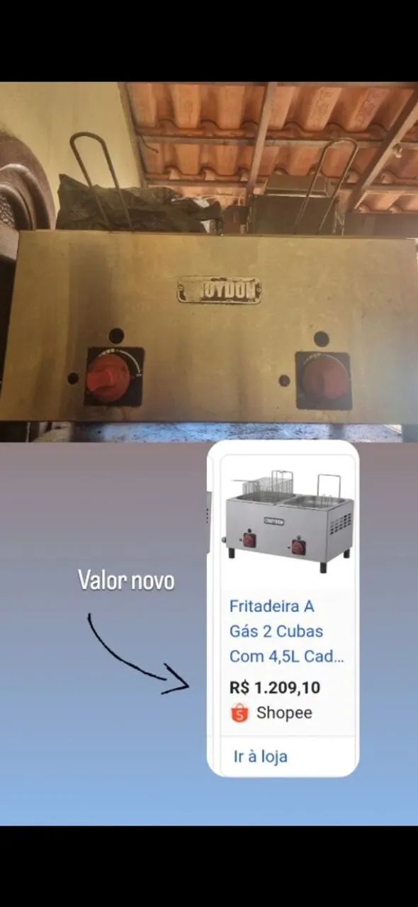 Fritadeira à gás Croydon 