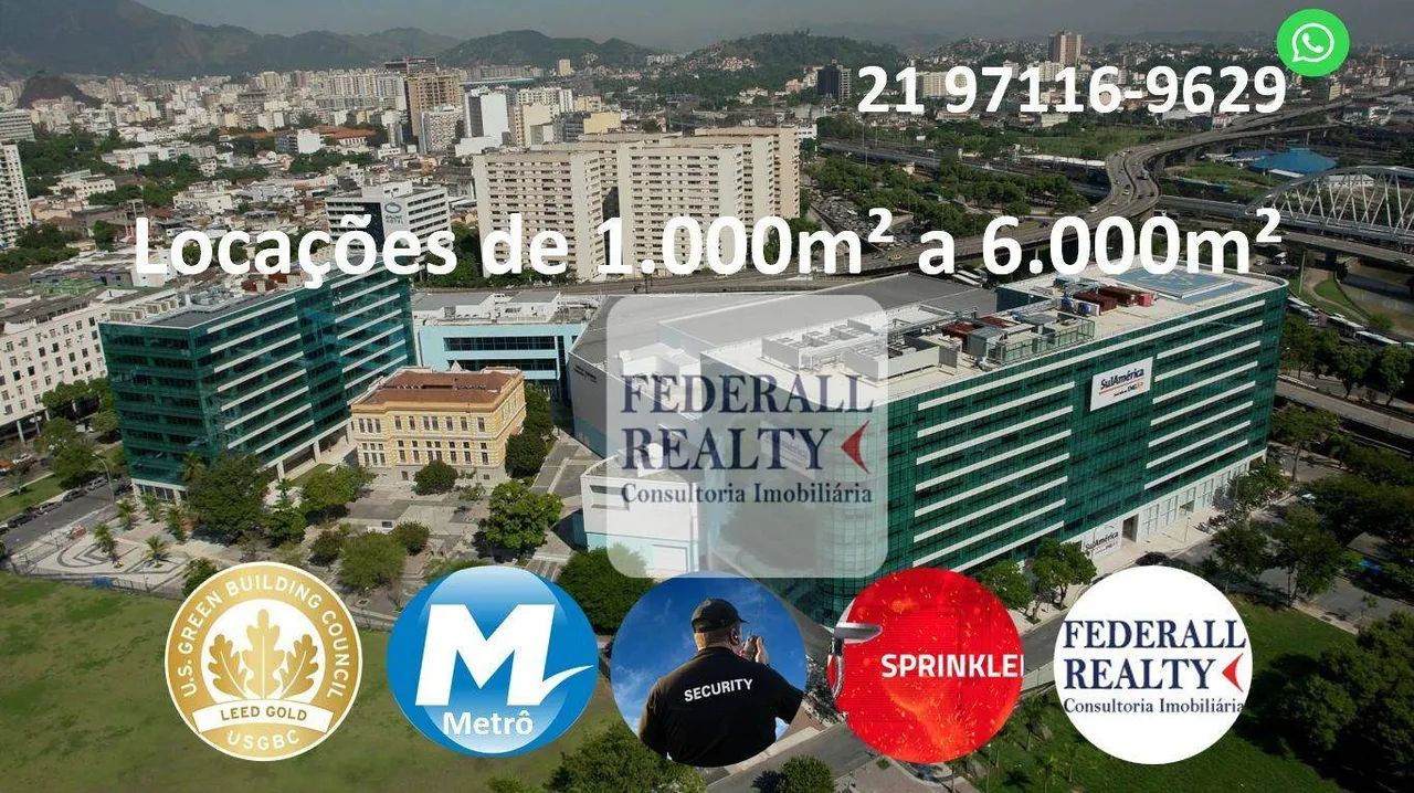 Aluguel de salas comerciais na Cidade Nova, Rio de Janeiro, RJ.