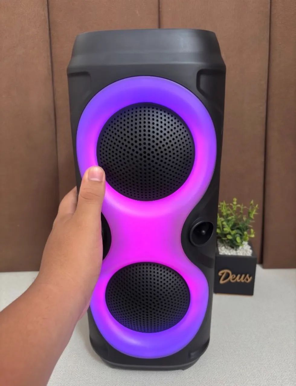 Caixa de Som Bluetooth 50W RGB - Foto 4