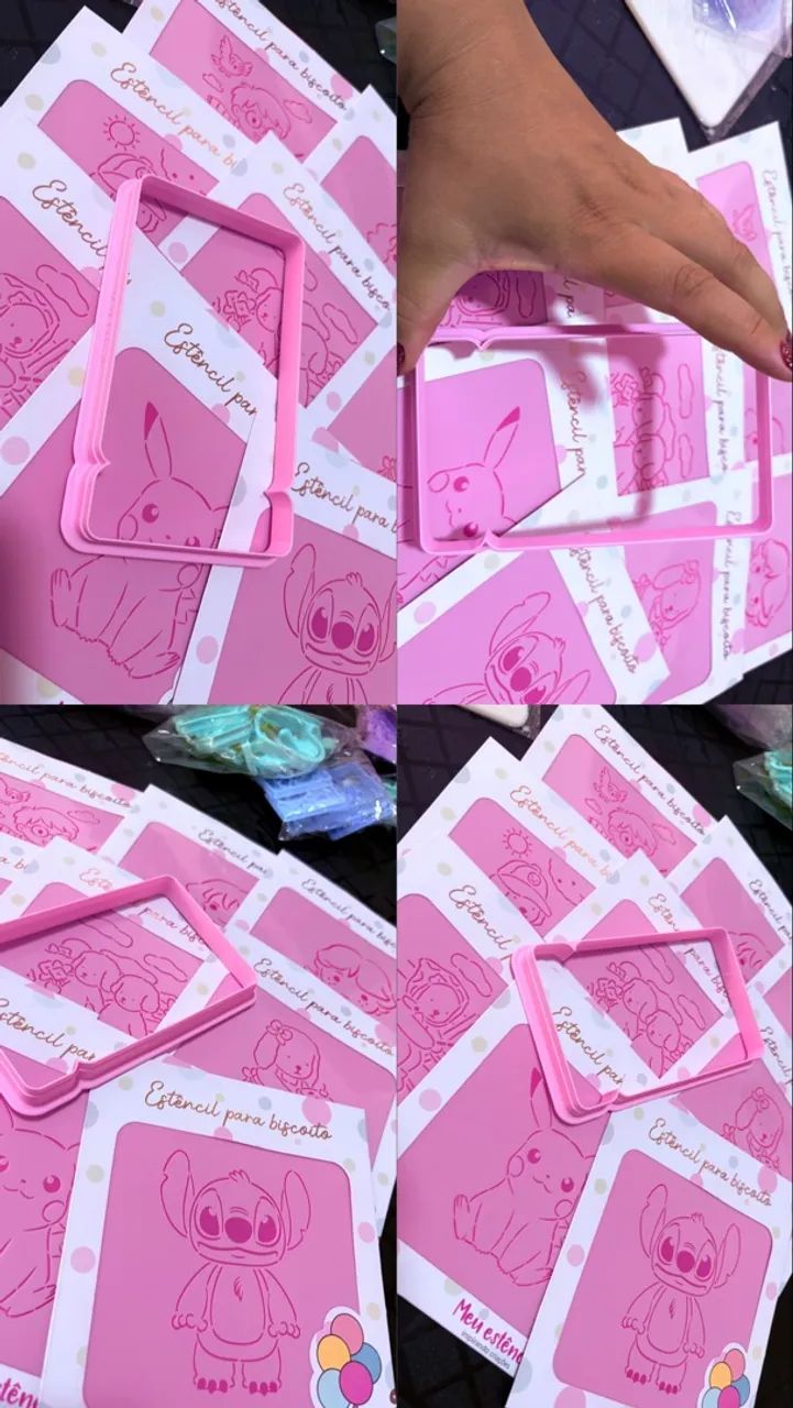 CORTADORES, STENCIL E CARIMBOS PARA BISCOITOS - Foto 4