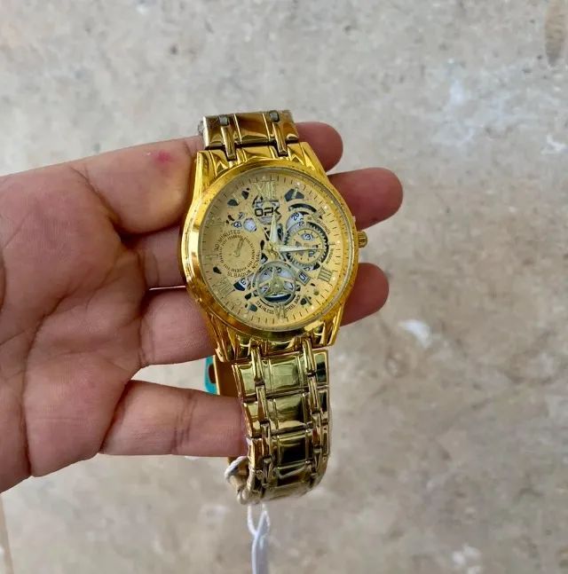 Relogio de luxo OPK Dourado - Ofertas - Foto 3