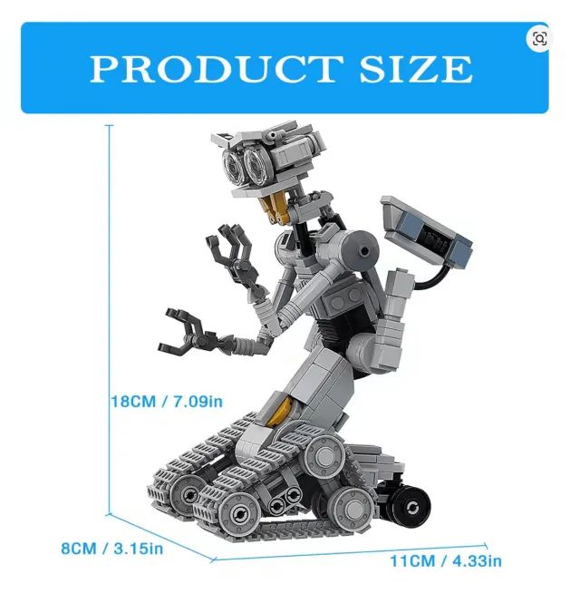 robô johnny 5 e batmóvel 1989 - blocos de montar - Foto 3
