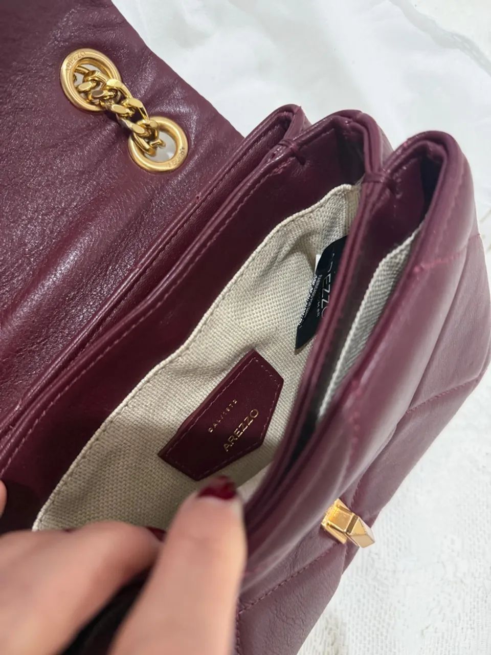 Bolsa Arezzo original couro legítimo com dustbag - Foto 4
