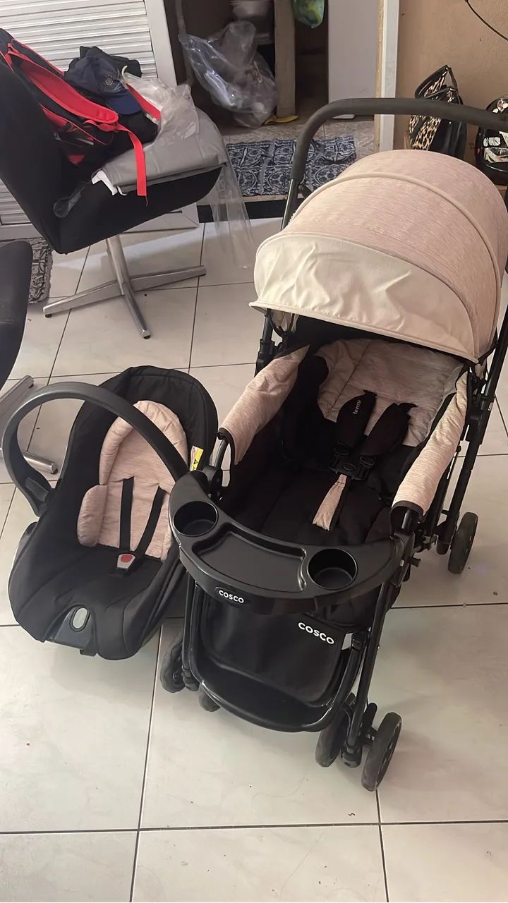 CARRINHO DE BEBÊ  +  BEBÊ CONFORTO  COSCO - Foto 2