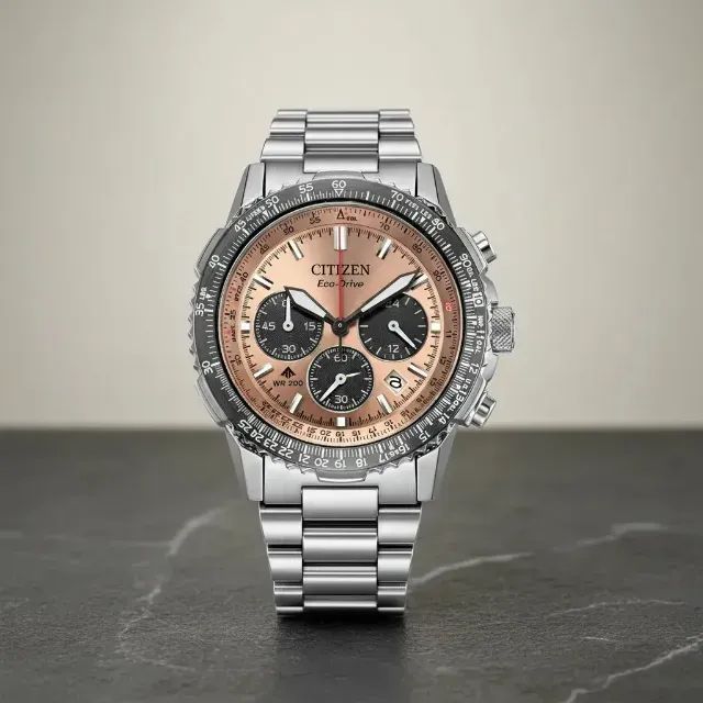 RELOGIO CITIZEN NAVIHAWK CA4664 60X MARROM - Foto 2