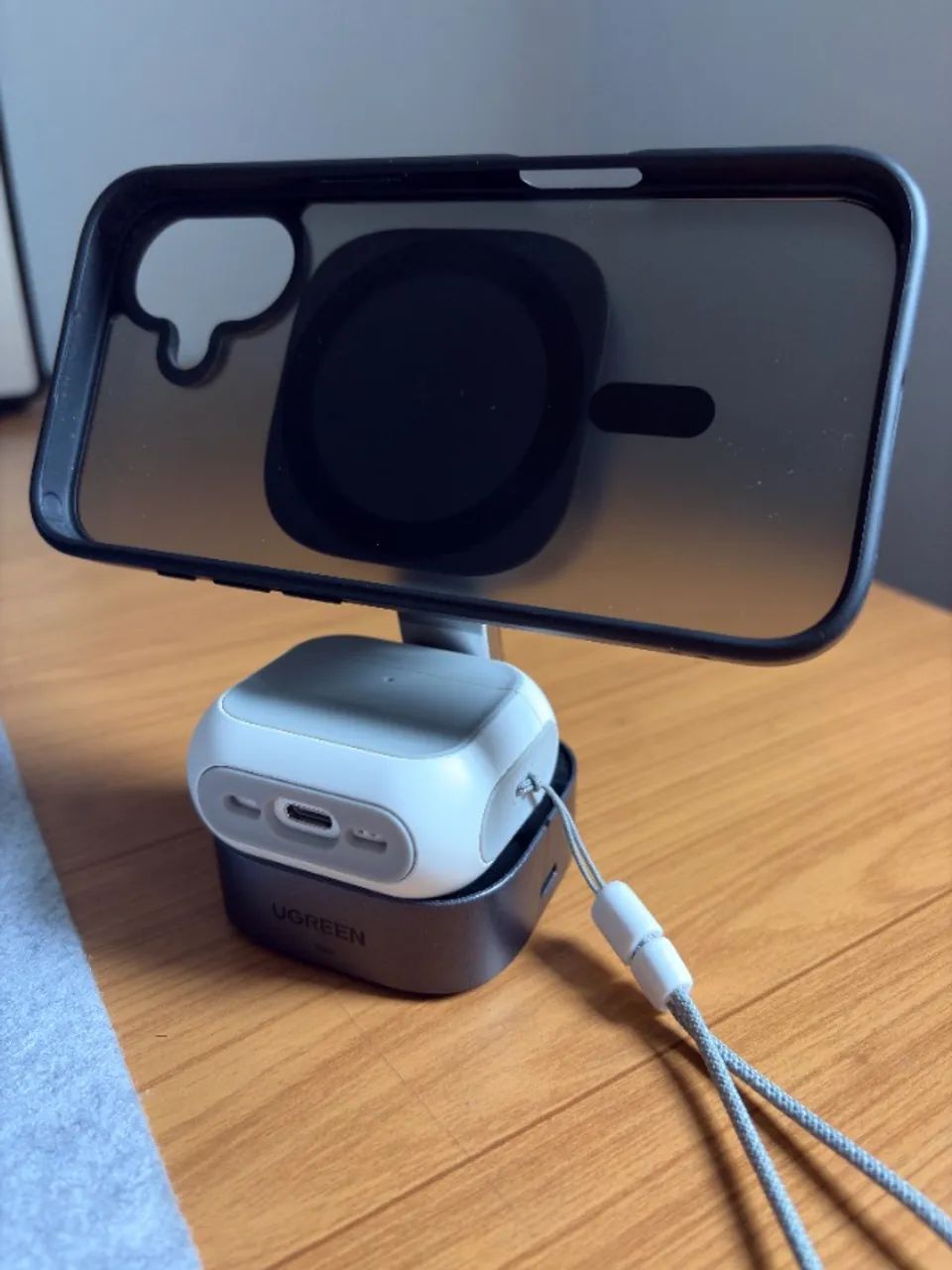 Wireless Charger UGREEN Qi2 15W 3 em 1 - Foto 4