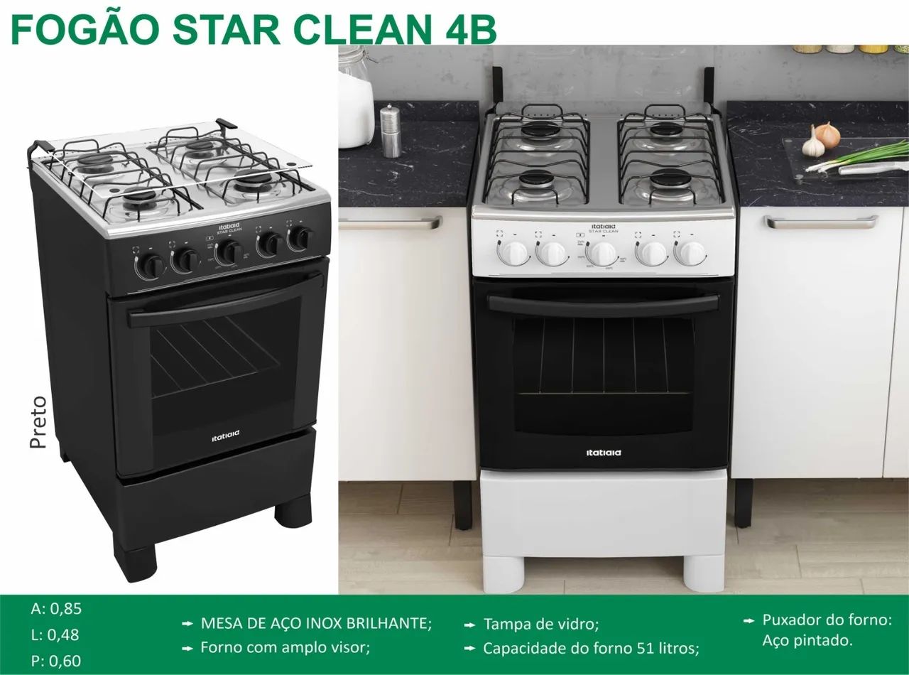 Fogão STAR CLEAN 4B