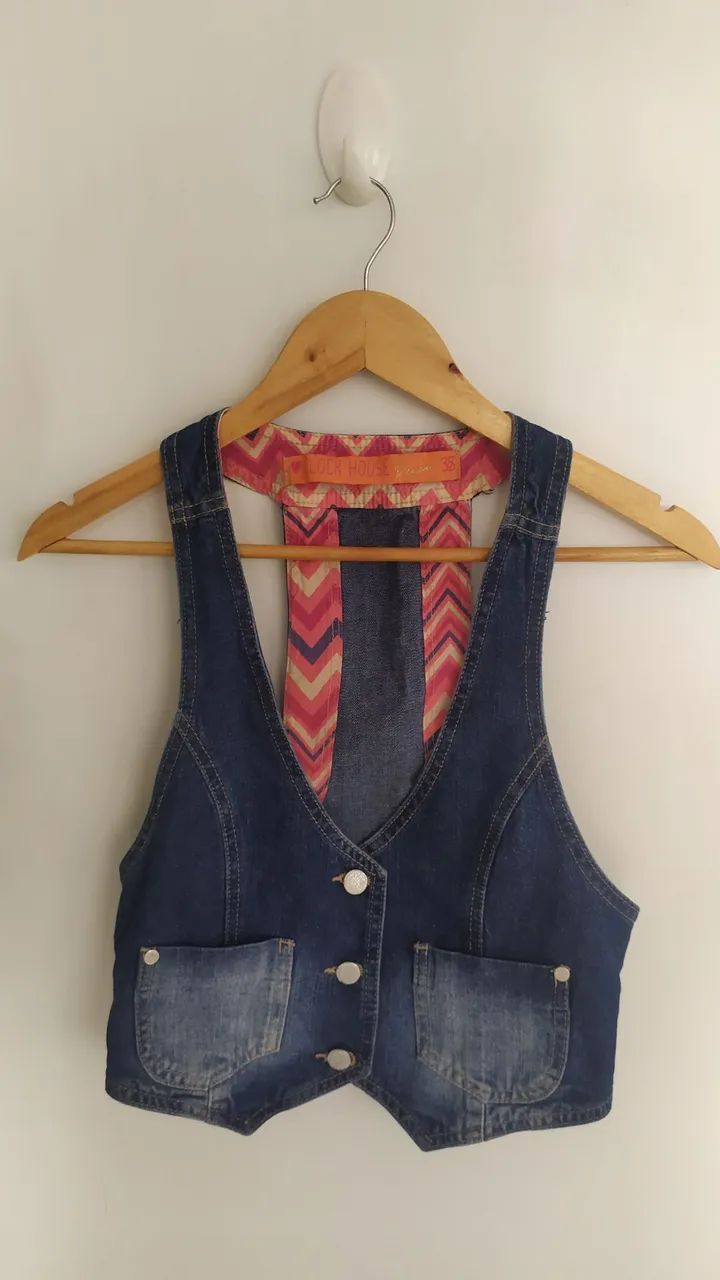 Colete jeans c&a Tam 38