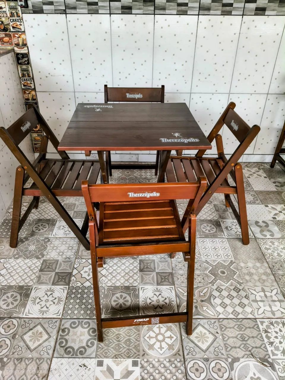 Jogo de mesa madeira 65060623258498122