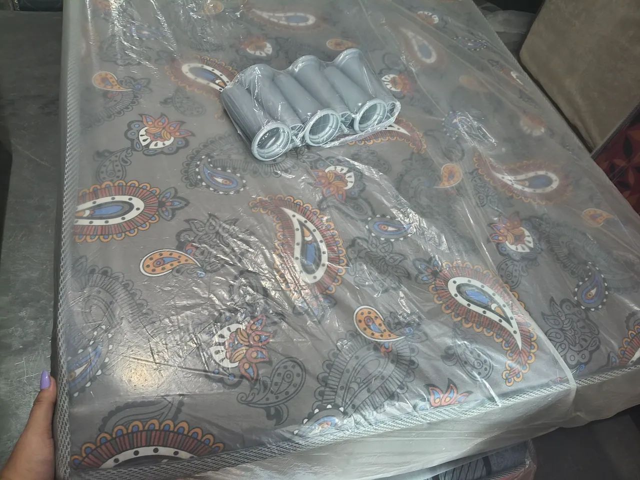 CAMA BOX SOLTEIRO ESPUMA NOVA R$330- ENTREGO  - Foto 4