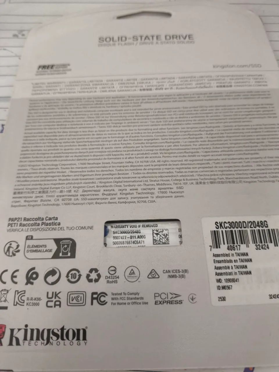 SSD Kingston kc3000 2 TB - Foto 2