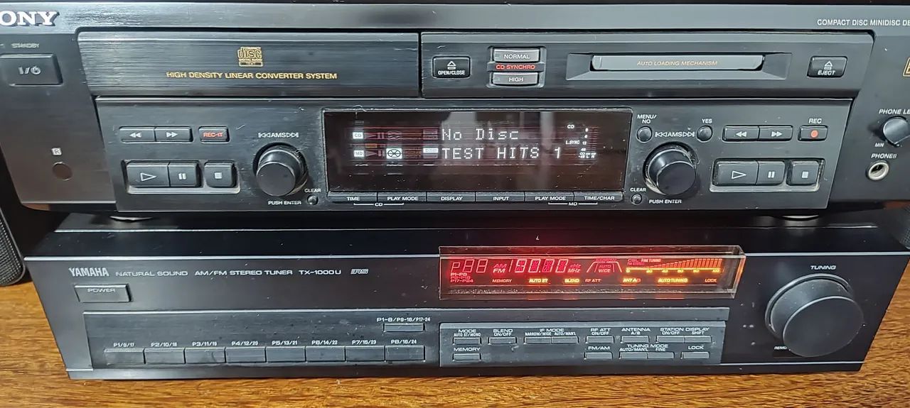 VENDO MD Sony e sintonizador yamara VALOR 1450,00 cada 