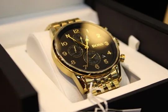 Relógio Masculino BOSS Navigator 1513531 44 mm Pulseira de Aço