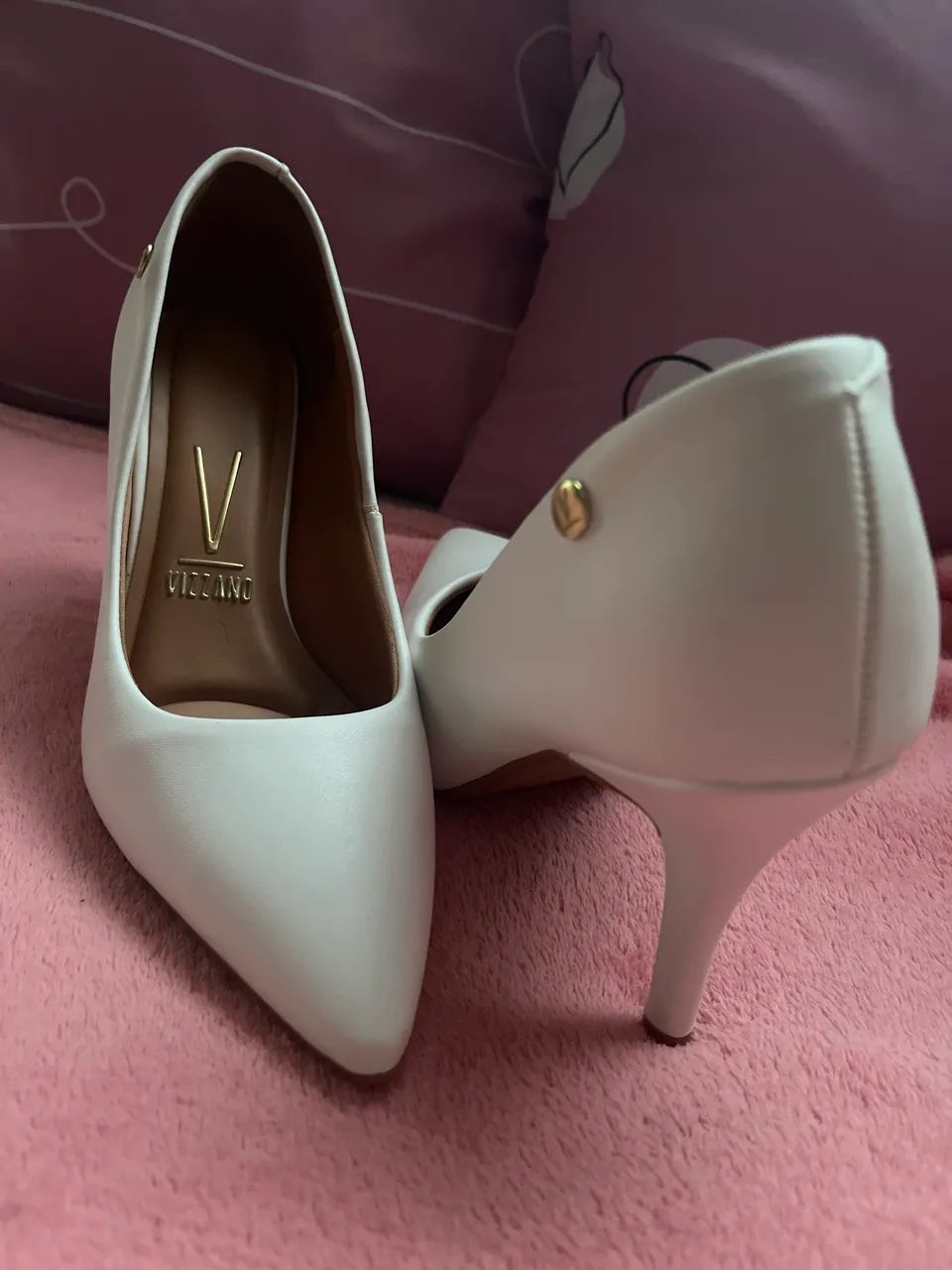 Escarpin branco vizzano