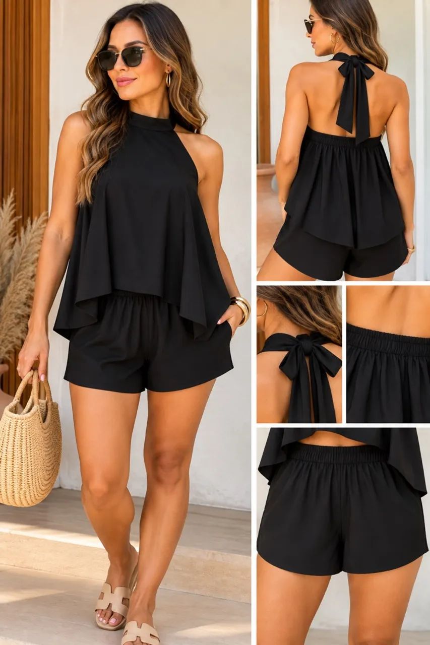 Conjunto Feminino  Short + Bata  - Foto 3