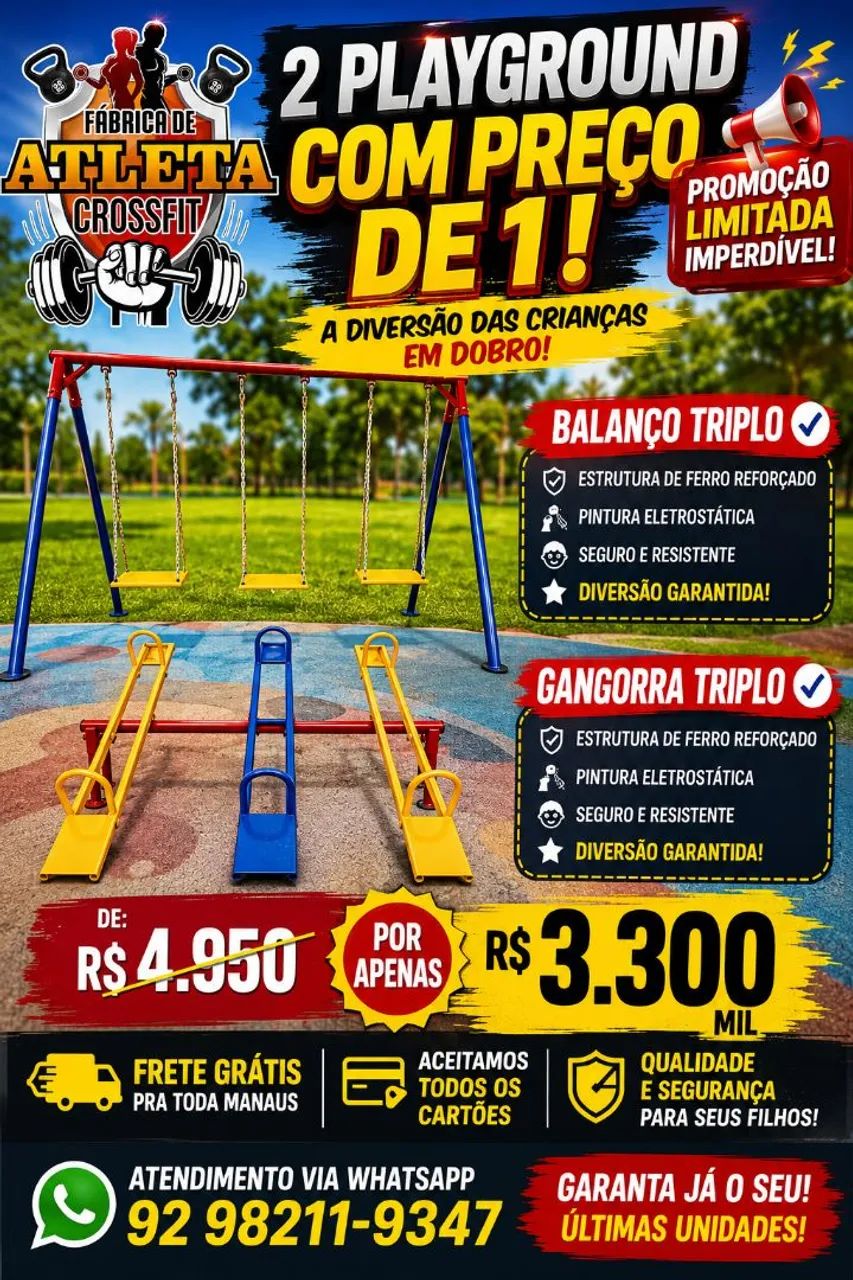 PROMOÇÃO DE PLAYGROUND IMPERDÍVEL  - Foto 4