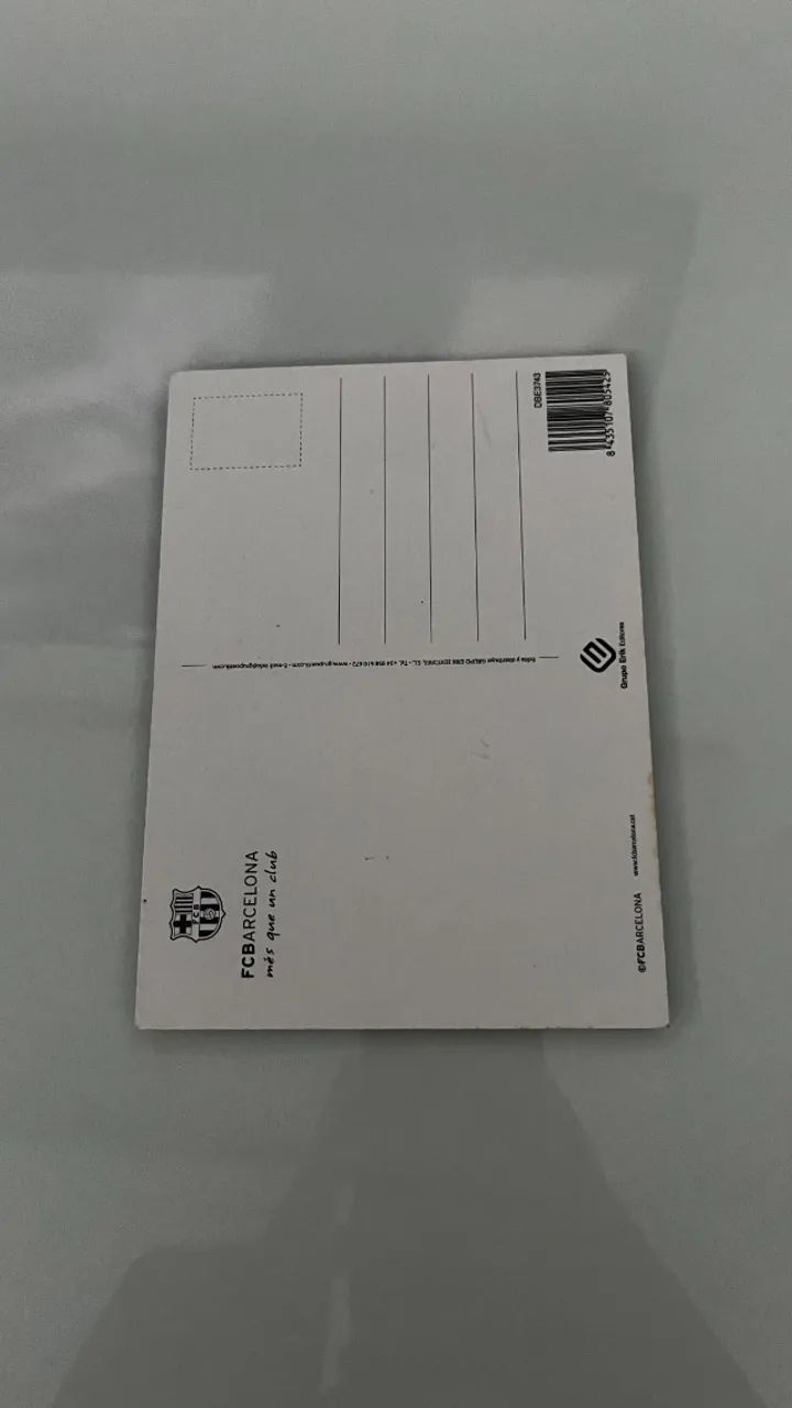 Cartão Postal Oficial Barcelona 2013/14 - Messi e Neymar (Raro) - Foto 2