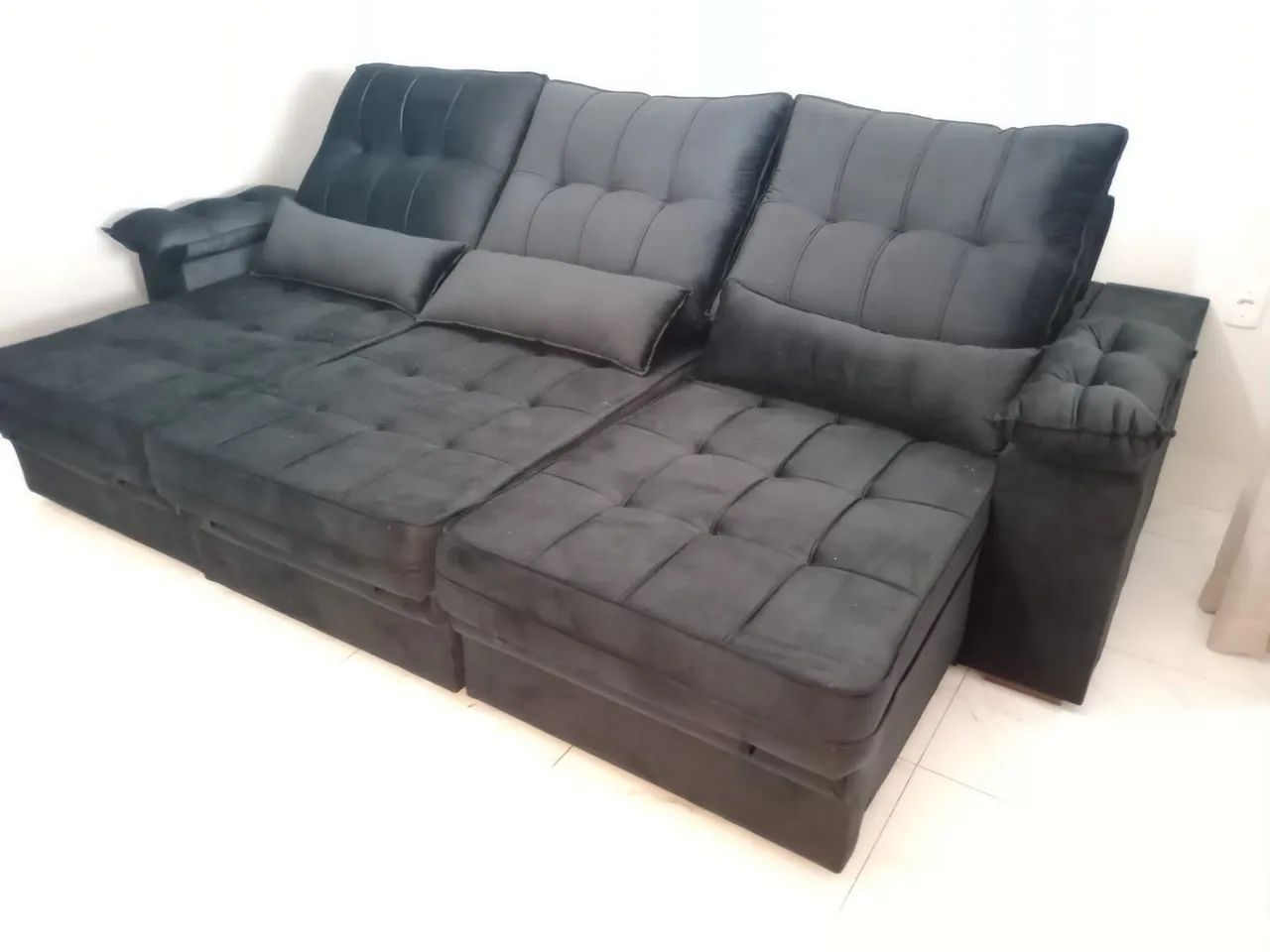 Promoção sofá retrátil e reclinável 2.90 Largura oportunidade  - Foto 2