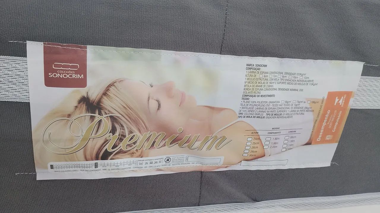 Cama (ortocrim) e colchão (sonocrim) - Foto 3