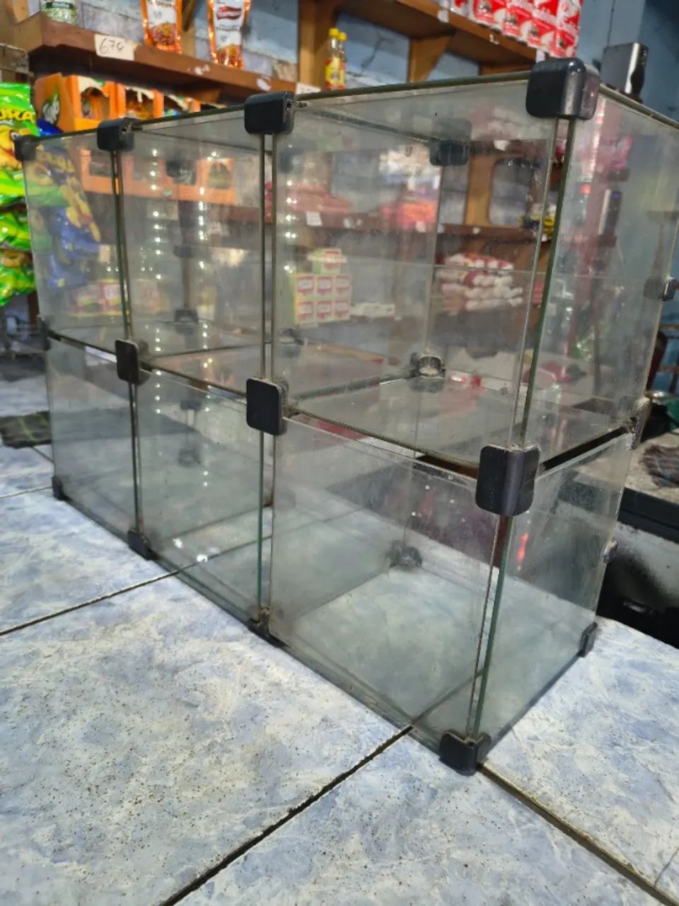 Expositor de vidro 