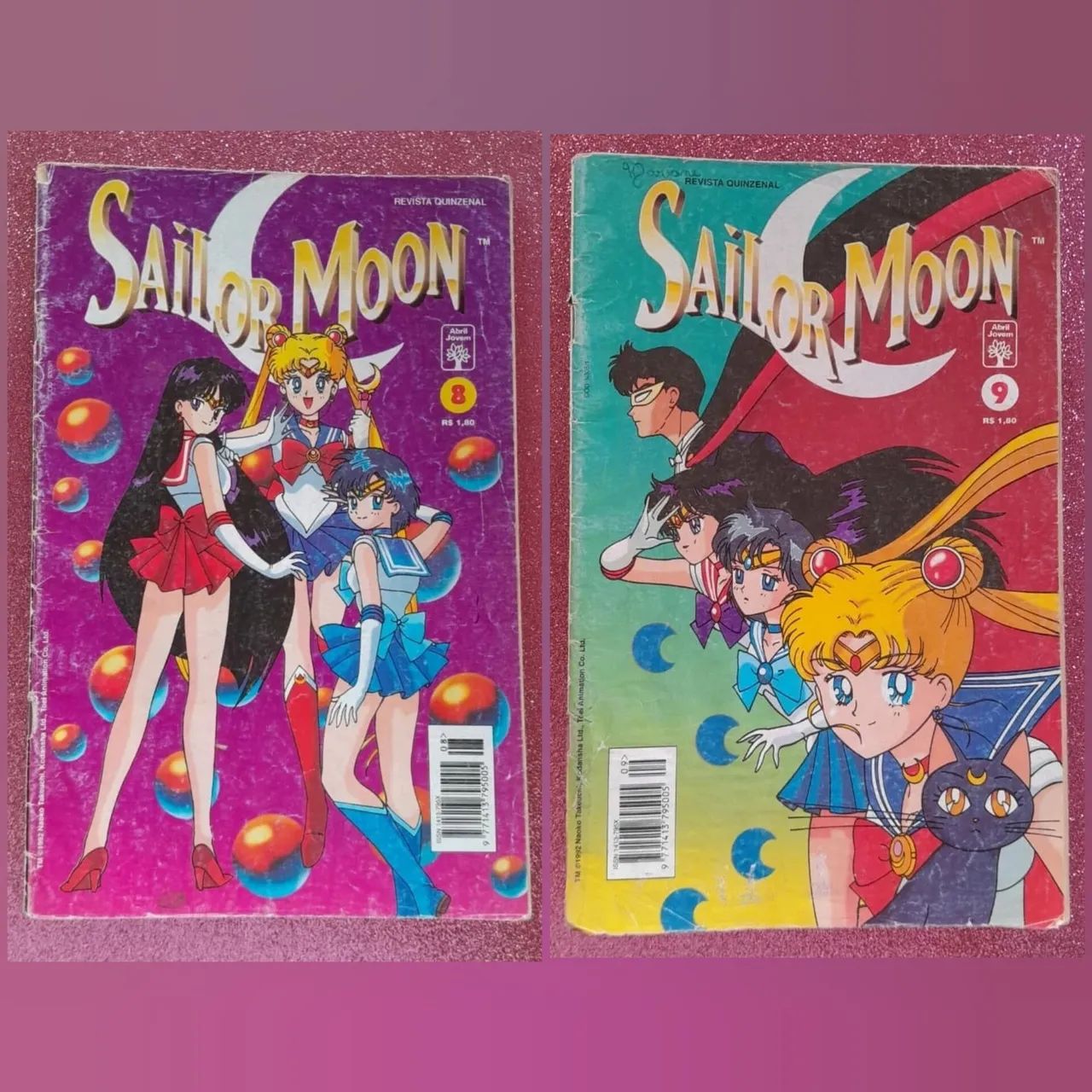 Revistas sailor moon edição 08 e edição 09