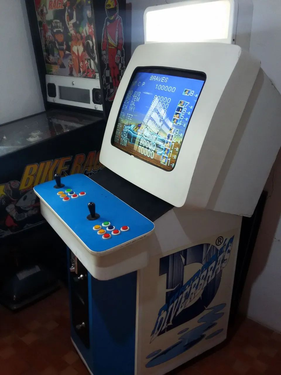 Maquina de Fliperama Original Da Década De 90 Diverbras Tela 29 Polegadas de Tubo Crt - Foto 2